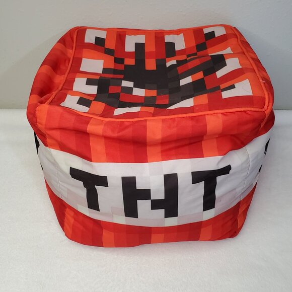 Minecraft TNT Block Cube Shaped Pillow & Creeper Plush Stuffed Animal Mojang - Picture 3 of 11